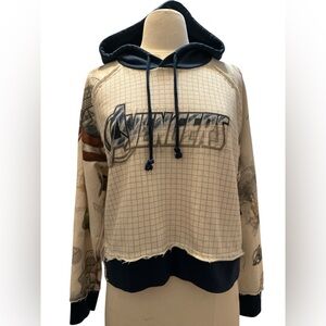 Marvel Avengers Graphic Hoodie - Navy and Cream